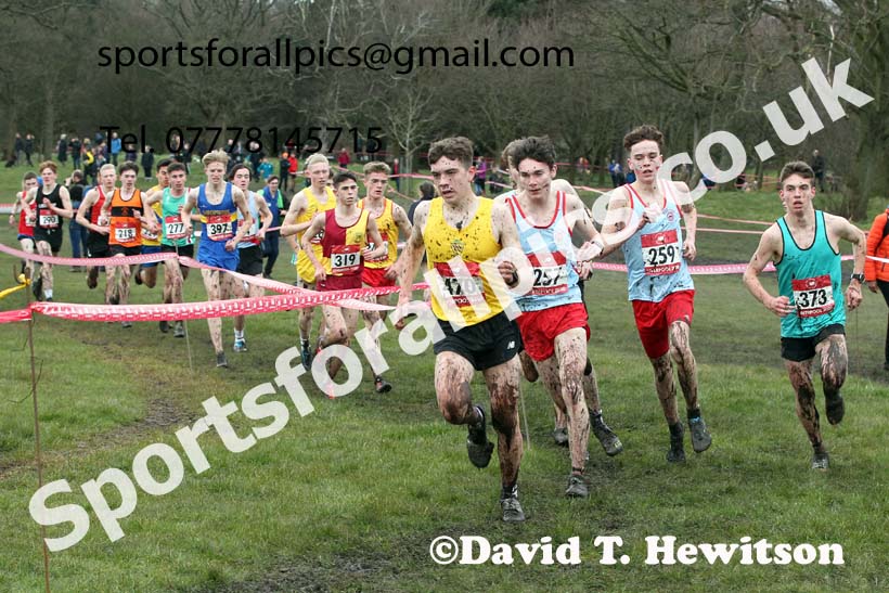 Senior boys, 2020 New Balance English Schools Champs., Sefton Park, Liverpool. Photo: David T. Hewitson/Sports for All Pics